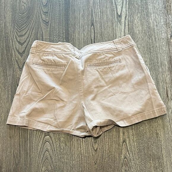 Soho Jeans New York & Company Chino Shorts Mid Rise Cotton Blend Tan Size 12 - Picture 2 of 8